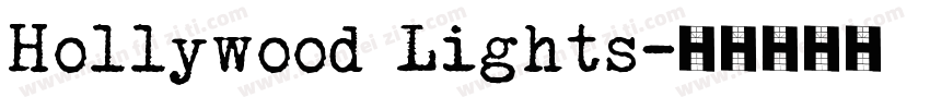 Hollywood Lights字体转换